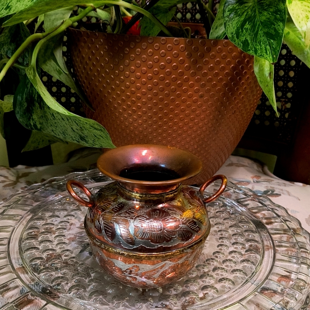 Small Vintage Copper Pot